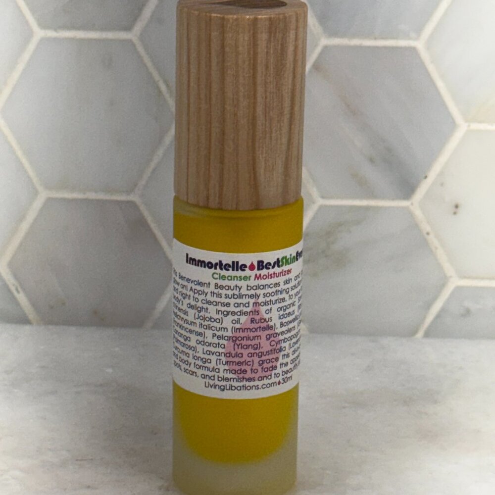 LIVING LIBATIONS-Organic Best Skin Ever All-In-1 Facial Cleanser,Exfoliator 30
